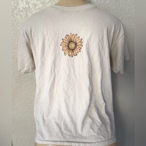 Full Tilt Cream Tee with Sunflower Graphic tee summer